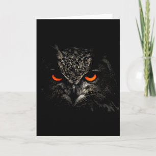 Carte Vêtement Cadeau Rétro Oeil de Hibou Hommes Femmes