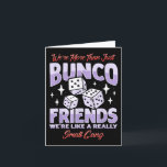 Carte Vêtements de l'équipe de la soirée Bunco mignonne<br><div class="desc">Vêtements de l'équipe de la soirée Bunco mignonne Jeu Bunco</div>