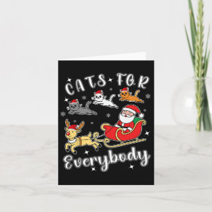 Carte Vêtements de Noël amusants pour chats pour tout le