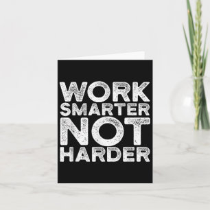 Carte Vêtements Motivationnels Travailler Intelligemment