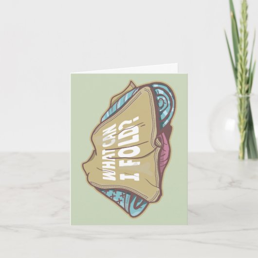 Carte Vêtements pliants, jour de lessive (Devant)