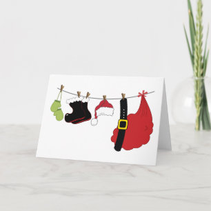 Carte Vêtements Santas