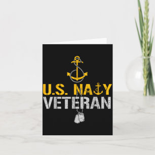 Carte Vétéran naval américain patriotique depuis 1775 an