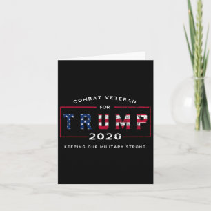 Carte Vétéran Pour Trump 2020&# ; - Garder Notre Force M