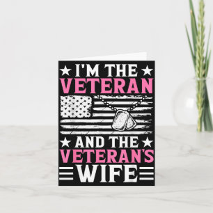 Carte Vétérane et épouse de vétéran Femme vétéran Maman