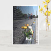 Carte vétérans du Vietnam commémoratifs (Fleur jaune)