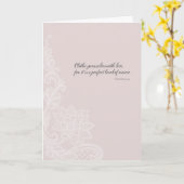 Carte Vêtez-vous avec amour - Blush (Fleur jaune)