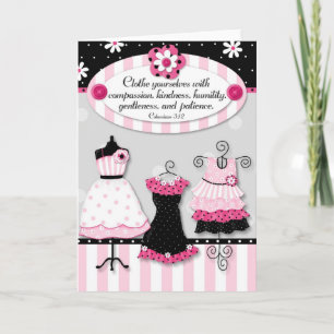 Carte Vêtez-vous… "carte d'encouragement d'écriture