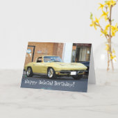 Carte Vette jaune classique (Fleur jaune)