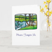 Carte Veuillez me pardonner (Fleur jaune)