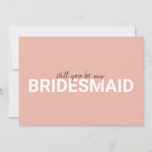 Carte Veux-tu être ma proposition de servante d'honneur  (Devant)