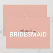 Carte Veux-tu être ma proposition de servante d'honneur  (Devant / Derrière)