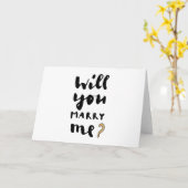 Carte Veux-tu m'épouser (Fleur jaune)