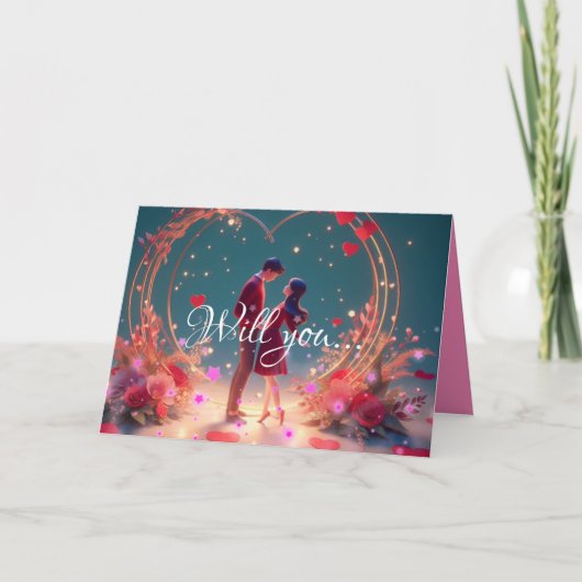 Carte Veux-Tu M'Épouser ? Proposition de mariage personn (Devant)