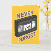 Carte VHS, n'oubliez jamais (Fleur jaune)