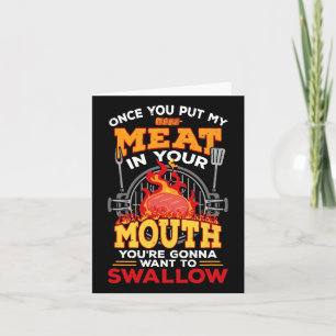Carte Viande Dans Votre Bouche Viande Fumeur Griller Fun