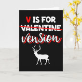 Carte Viande de cerf _ Chasseur de la Saint-Valentin Cha (Fleur jaune)