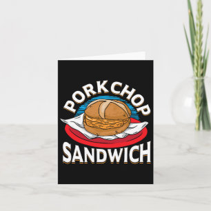 Carte Viande Lover Bbq Viande Amoureux Porkchop Sable