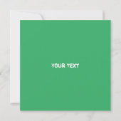 Carte Vibe moderne monochrome vert pur Code QR (Devant)