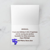 Carte Vibe Vintage violet Camper Trailer Joyeux annivers (Intérieur)