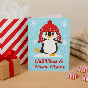 Carte Vibes Chill & Warm Warm Wits Jote Penguin Noël