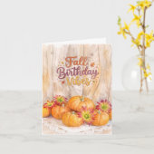 Carte Vibes d'anniversaire d'automne (Fleur jaune)