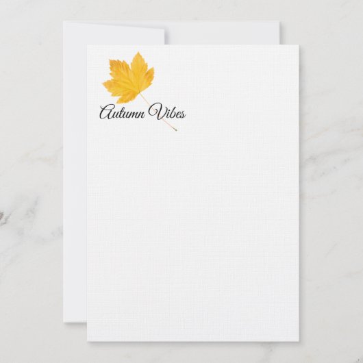 Carte Vibes d'automne (Devant)