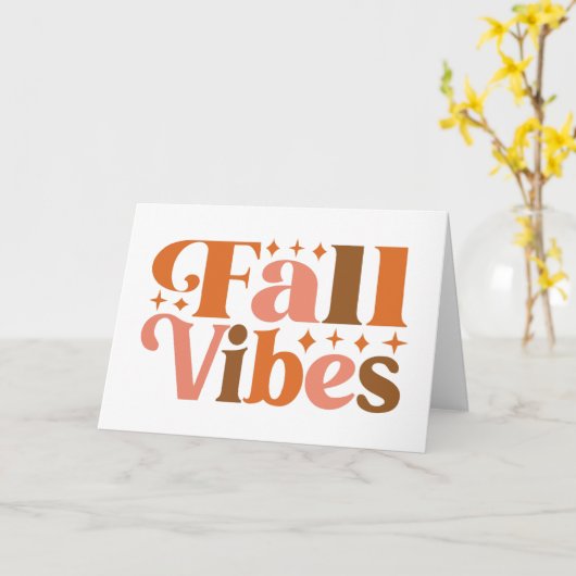 Carte Vibes d'automne (Fleur jaune)