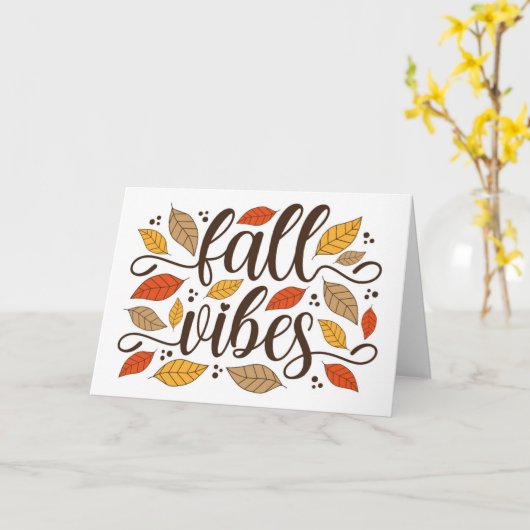 Carte Vibes d'automne (Fleur jaune)