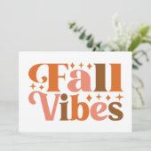 Carte Vibes d'automne (Debout devant)