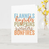 Carte Vibes d'automne amusantes (Fleur jaune)