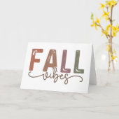 Carte Vibes d'automne arc-en-ciel (Fleur jaune)