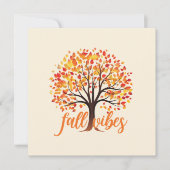 Carte Vibes d'automne - Cosy Fall Tree (Devant)