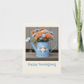 Carte Vibes d'automne Floral Thanksgiving Salutation ens (Devant)