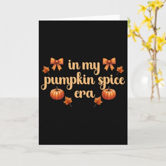 Carte Vibes d'automne Thanksgiving dans My Citrouille Sp (Fleur jaune)