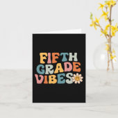 Carte Vibes de 5e année - Équipe de 5e année Rétro 1er j (Fleur jaune)