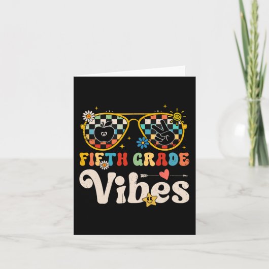 Carte Vibes de 5e année - Équipe de 5e année Rétro 1er j (Devant)