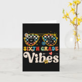 Carte Vibes de 6e année - Équipe de 6e année Rétro 1er j (Fleur jaune)