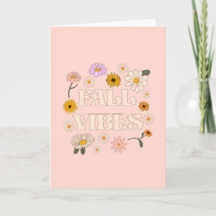 Carte Vibes de automne roses
