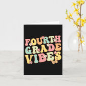 Carte Vibes de classe Hello Équipe 4e année Enseignant E (Fleur jaune)