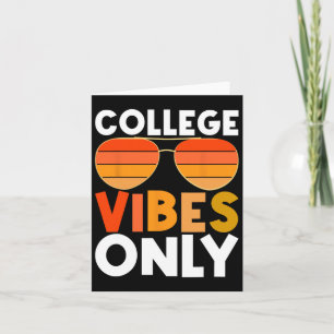Carte Vibes De Collège Seulement Drôle Étudiant De Retou