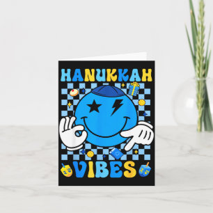 Carte Vibes de Hanukkah Groovy Chanukah Pyjama Hanukkah