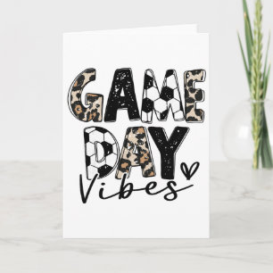 Carte Vibes de jour de match de football pour femmes Mam