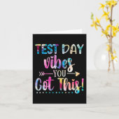 Carte Vibes De Jour Vous Avez Ce Professeur Cute Tie Dye (Fleur jaune)