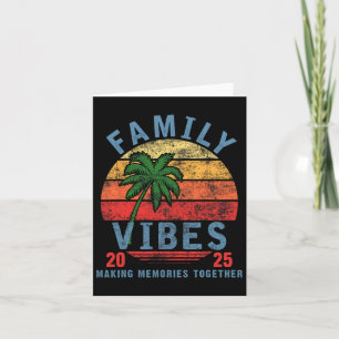 Carte Vibes de la famille 2025 Réunion de famille Vacanc