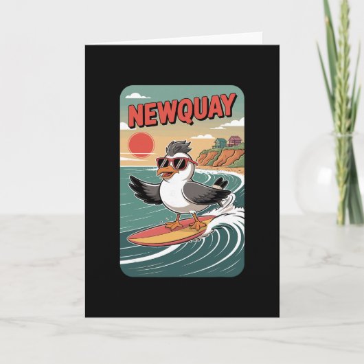 Carte Vibes de la plage de Newquay (Devant)