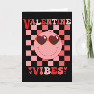 Carte Vibes de la Saint-Valentin Groovy Amour Rétro