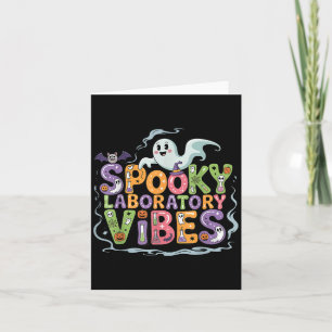 Carte Vibes de laboratoire Soky Ghost Halloween Scientif