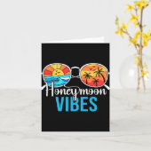 Carte Vibes de lune de miel Couples Vacances Mariage Mar (Fleur jaune)