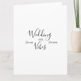CARTE VIBES DE MARIAGE NOM DU COUPLE 20XX BEAU COUPLE MA